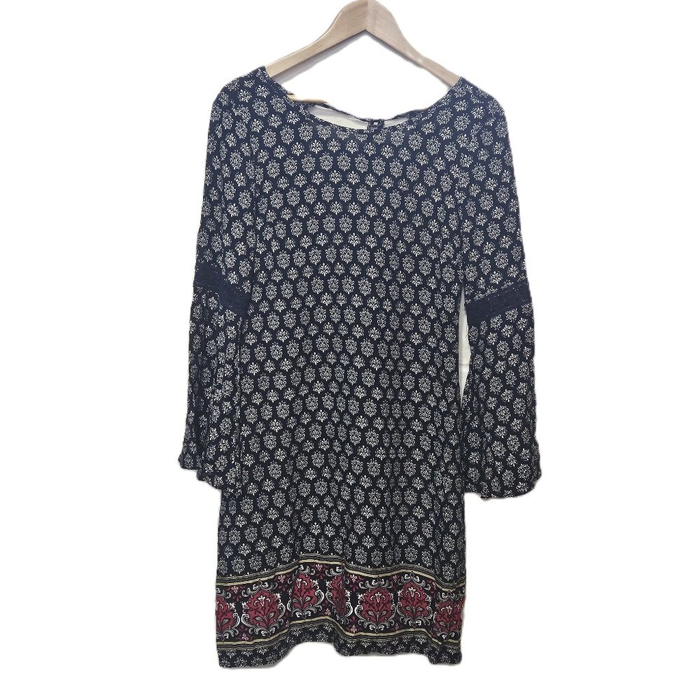 Miss Pinky Bell Sleeve Peasant Dress